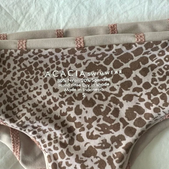 ACACIA Swim Set: Coconuts Stitched Bandeau Bikini Top & Baldwin Stitched Bottom - Picture 4 of 4